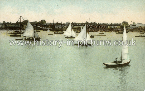 The Toen form the river, Burnham on Crouch, Essex. c.1905